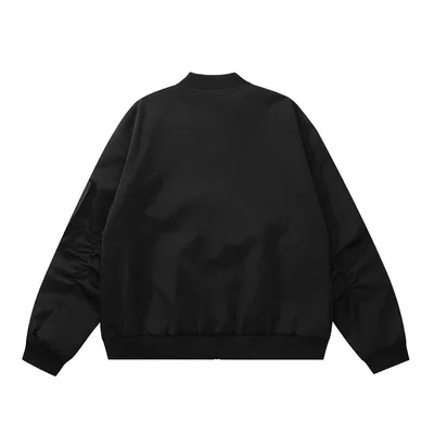 Men's Design Sleeves Pleated Fashion National Fashion Loose Baseball Uniform Jacket