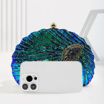 Women's Vintage Beaded One-shoulder Crossbody Chain Handbag