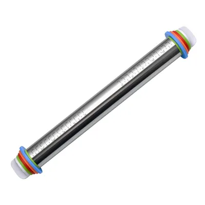 Stainless Steel Adjustable Thickness Kitchen Tools Rolling Pin