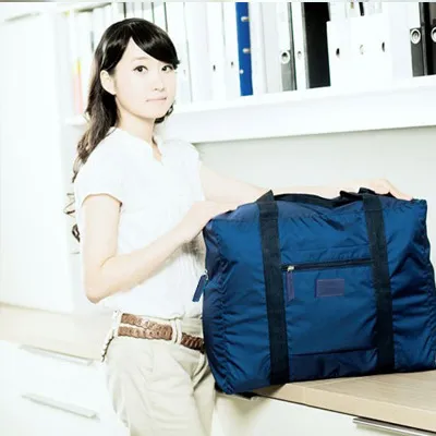Folding Travel Buggy Bag Unisex Jacquard Bag Clothes Bag