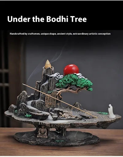 Creative Backflow Incense Burner Resin Decorations Crafts Cloud Stove Backflow Incense Burner