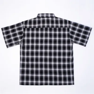 Short Sleeve Plaid Shirt Men
