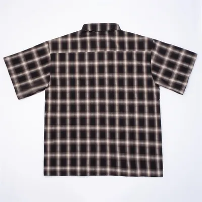 Short Sleeve Plaid Shirt Men