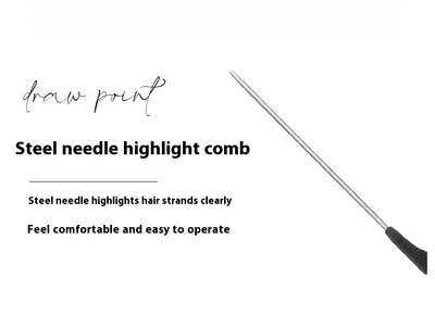 New Oil Head Hair Salon Barber Shop Hairdressing Plastic Pointed Tail With Hook Dyeing Comb