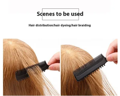 New Oil Head Hair Salon Barber Shop Hairdressing Plastic Pointed Tail With Hook Dyeing Comb
