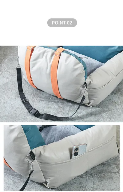 Cross-border Waterproof Faux Leather Pet Handbag Light And Portable Pet Bags For Travel Safety Seat
