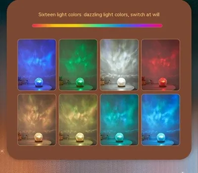 Projector Small Night Lamp Bedside Water Ripple Atmosphere Home Decor