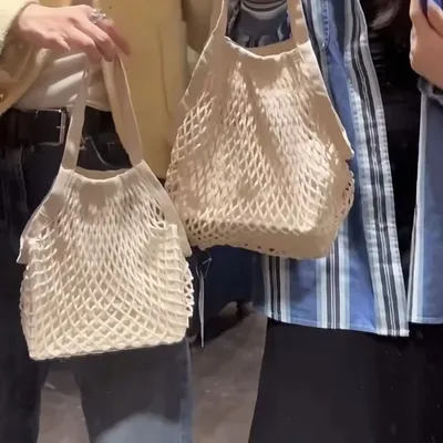 Summer Woven Hollowed Handbag For Women