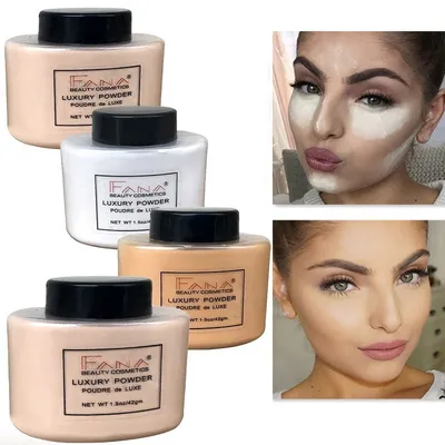 Face Foundation Powder Oil Control Contour Full CoverBanana Powder Translucent Mineral Makeup Base Matte Foundation Make Up
