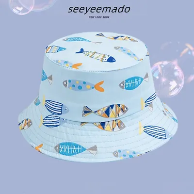 Male And Female Baby Adjustable Super Cute Sun-shade Fisherman Hat