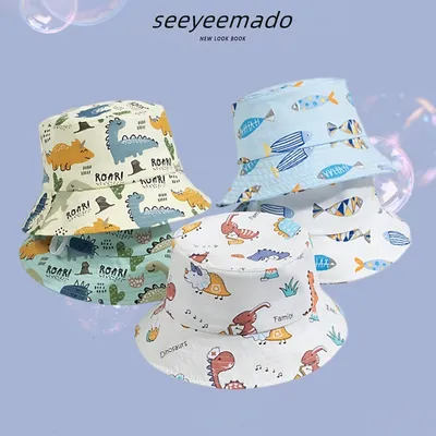 Male And Female Baby Adjustable Super Cute Sun-shade Fisherman Hat