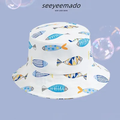 Male And Female Baby Adjustable Super Cute Sun-shade Fisherman Hat