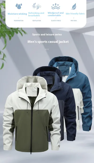 Spring And Autumn Men's Single Punch Jacket