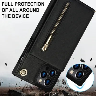 Phone Case Crossbody XR Zipper Mobile Phone Protective Cover