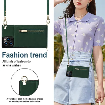 Phone Case Crossbody XR Zipper Mobile Phone Protective Cover
