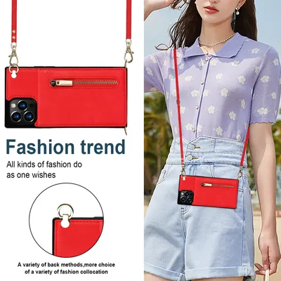 Phone Case Crossbody XR Zipper Mobile Phone Protective Cover