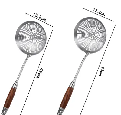 304 Stainless Steel Colander Household Hotel Filtering Strainer Colander Scoop Up Dumplings Mesh Pasta Fried