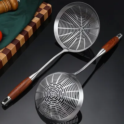 304 Stainless Steel Colander Household Hotel Filtering Strainer Colander Scoop Up Dumplings Mesh Pasta Fried