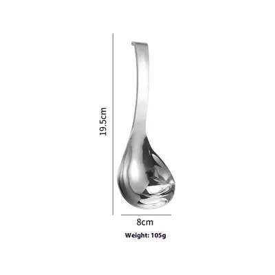 Stainless Steel Soup Ladle Hook Handle Household Kitchen