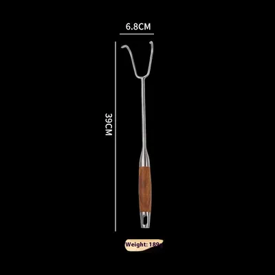 Stainless Steel Rosewood Wooden Handle Meat Hook