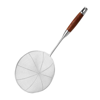 304 Stainless Steel Colander Commercial Kitchen Strainer Fried Drain Line Scoop Up Dumplings Pasta