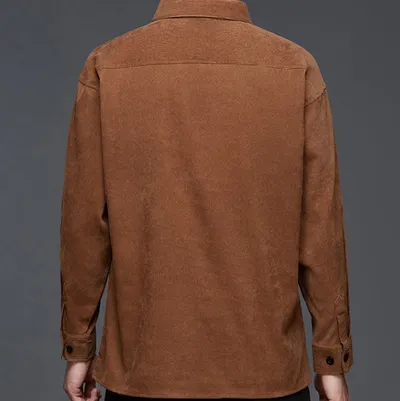 All-matching Shirt Men's Pocket Coat Top Bottoming Shirt