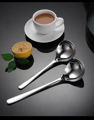 Stainless Steel Soup Ladle Kitchen Thickened Long Handle