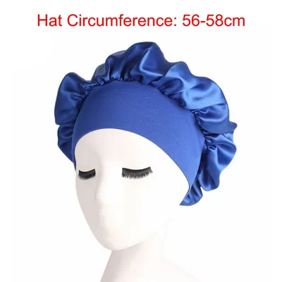 Women's  Wide-Brimmed Satin Sleeping Hat