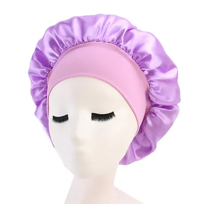 Women's  Wide-Brimmed Satin Sleeping Hat