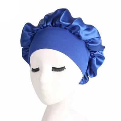 Women's  Wide-Brimmed Satin Sleeping Hat