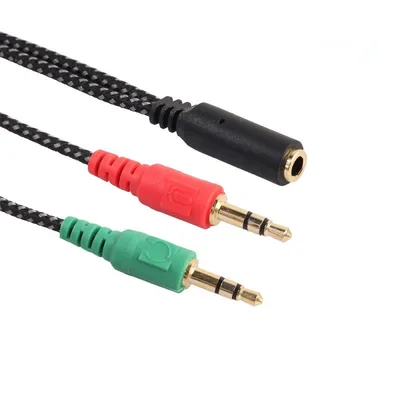 One Divided Into Two Ear Mobile Phone Headset Conversion Wire