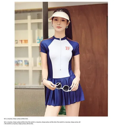 Ladies Conservative Sports One-piece Swimsuit
