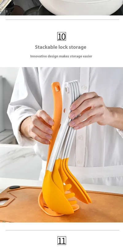 Nylon Vertical Storage Silicone Kitchenware 6-piece Set