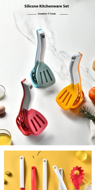 Nylon Vertical Storage Silicone Kitchenware 6-piece Set