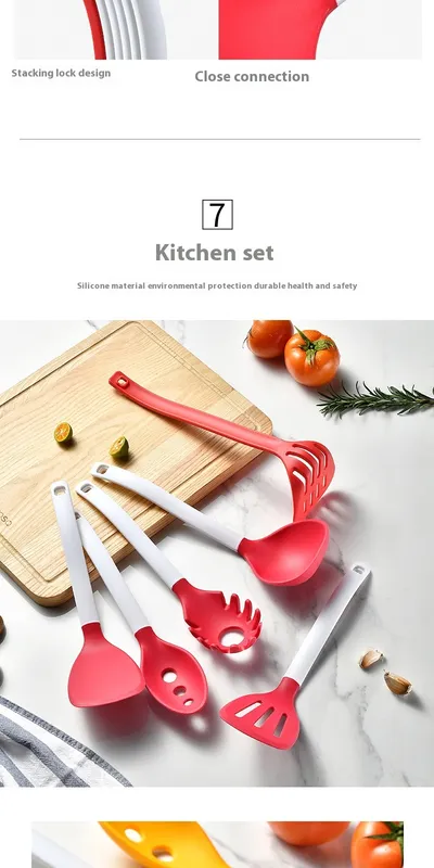 Nylon Vertical Storage Silicone Kitchenware 6-piece Set