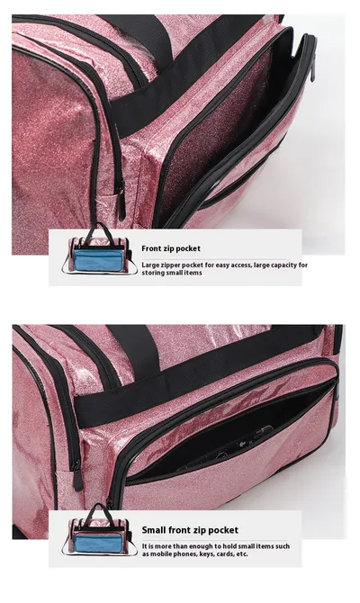 PU Leather Yoga Fitness Large Capacity Sports Handbag