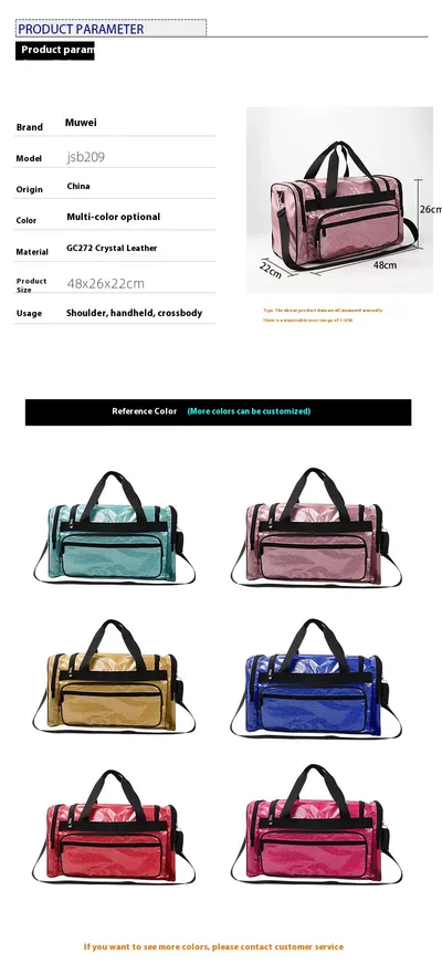 PU Leather Yoga Fitness Large Capacity Sports Handbag