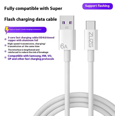 Data Cable Fast Charge Braiding Thread Fully Compatible Charging Cable