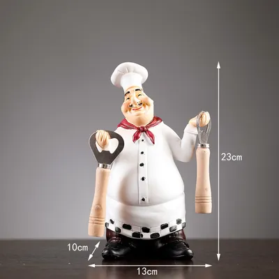 Creative Chef Resin Craft Ornament Home Decorations