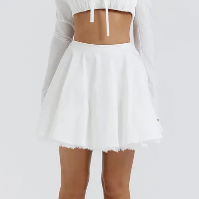 Hot Girl Women's Fashion Bowknot Lace Skirt