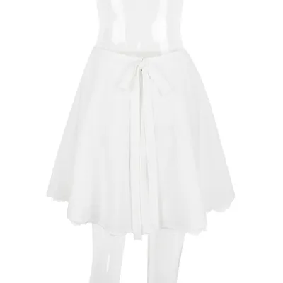 Hot Girl Women's Fashion Bowknot Lace Skirt