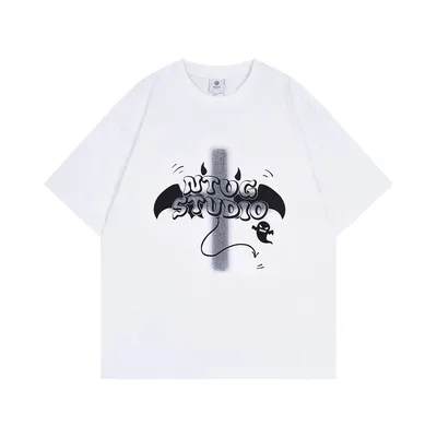 High Street Cross Short-sleeved T-shirt Men's Design Sense