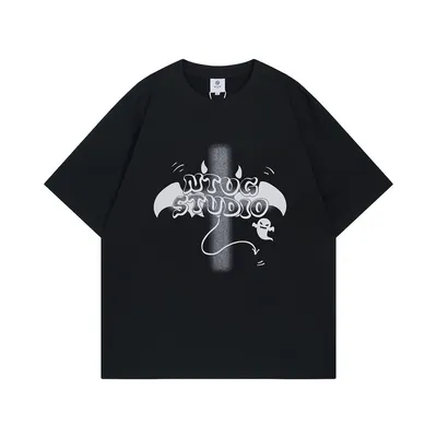 High Street Cross Short-sleeved T-shirt Men's Design Sense