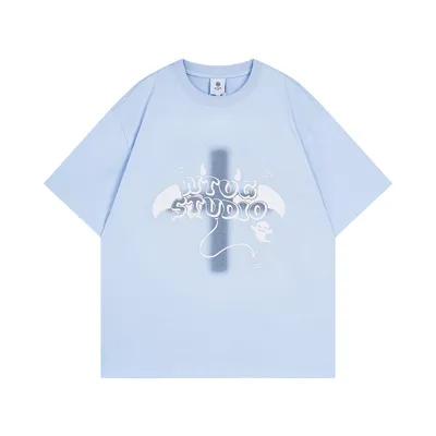 High Street Cross Short-sleeved T-shirt Men's Design Sense