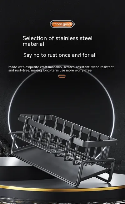 Kitchen Storage Rack Household Sink Drainage Basket Sub-table Multi-functional Detergent