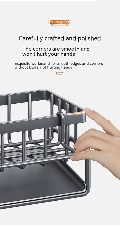Kitchen Storage Rack Household Sink Drainage Basket Sub-table Multi-functional Detergent