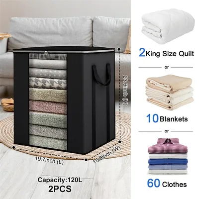 Large Capacity Organizer Storage Bags Handle Storage Moving Bag