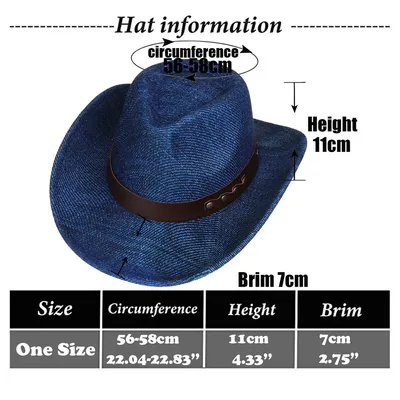 Western Cowboy Hat Felt Outdoor Sun Shade Top Hat Retro Jazz