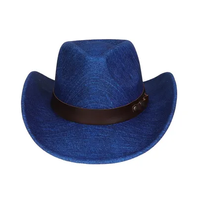 Western Cowboy Hat Felt Outdoor Sun Shade Top Hat Retro Jazz