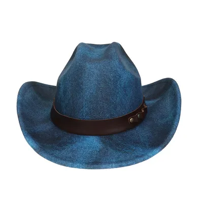 Western Cowboy Hat Felt Outdoor Sun Shade Top Hat Retro Jazz